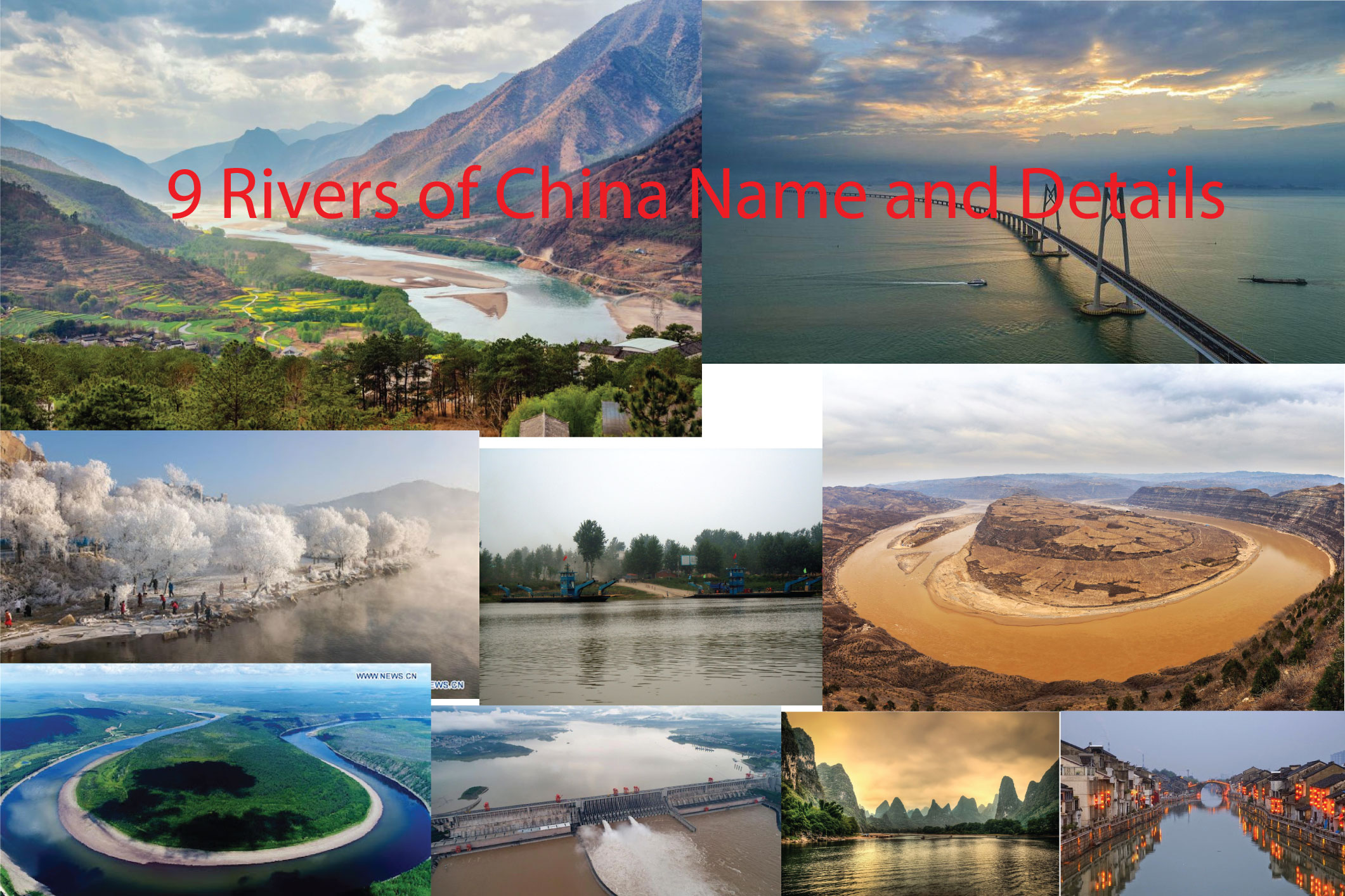 9 Rivers of China Name and Details